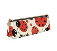 DOFFO Astuccio carino con stampa di coccinella divertente astuccio estetico astuccio speciale astuccio piccolo astuccio per matite durevole astuccio con cerniera per donne ufficio lavoro e studio,