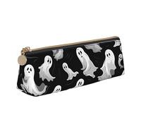 DOFFO Astuccio carino con stampa gotica di Halloween astuccio estetico astuccio speciale astuccio piccolo astuccio per matite durevole astuccio con cerniera per donne ufficio lavoro e studio, bianco,