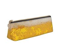 DOFFO Astuccio carino con stampa in schiuma di birra astuccio estetico astuccio speciale portapenne piccolo astuccio per matite resistente astuccio con cerniera per donne ufficio lavoro e studio,