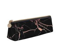 DOFFO Astuccio per matite estetico con stampa marmorizzata in oro rosa nero astuccio speciale astuccio piccolo astuccio durevole astuccio con cerniera per donne ufficio lavoro e studio, bianco, Taglia
