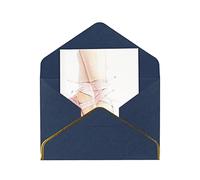 DOFFO Biglietti di auguri stampati con scarpe da ballo in carta perlescente Biglietto di Natale Biglietto di auguri divertente Biglietto di compleanno Biglietti vuoti e buste Thinking Of You Biglietti