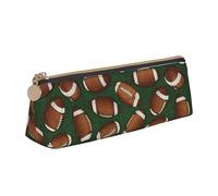 DOFFO Calcio Verde Stampato Carino Astuccio Estetico Matita Sacchetto Speciale Penna Astuccio Piccolo Astuccio Durevole Matita Box Cerniera Astucci Per Le Donne Ufficio Lavoro E Studio, bianco, Taglia