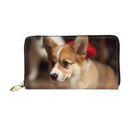 DOFFO Carino Corgi Stampa Portafoglio In Pelle Per Le Donne Borsa Della Moneta Sottile Zip Telefono Cambiamento Della Borsa Frizione Titolare di, Corgi carino., Taglia unica