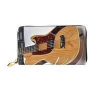 DOFFO Carino Corgi Stampa Portafoglio In Pelle Per Le Donne Borsa Della Moneta Sottile Zip Telefono Cambiamento Della Borsa Frizione Titolare di, Chitarra Strumento Musicale, Taglia unica