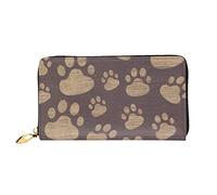 DOFFO Cartoleria Postale Stampa Portafoglio In Pelle Per Le Donne Della Borsa Della Moneta Della Cassa Della Cassa Della Borsa Della, Paw Prints Art, Taglia unica