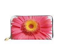 DOFFO Cascate del Niagara Stampa Portafoglio In Pelle Per Le Donne Borsa Della Moneta Sottile Zip Telefono Cambiamento Della Borsa Frizione Titolare Della, Gerbera dei fiori, Taglia unica
