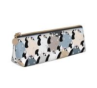 DOFFO Cow Collection - Astuccio carino con stampa di mucca, astuccio estetico, astuccio speciale per penne, astuccio per matite resistente, astuccio con cerniera, per donne, ufficio, lavoro e studio,