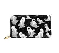 DOFFO Rosa Marmo Texture Stampa Portafoglio In Pelle Per Le Donne Della Borsa Della Moneta Cassa Del Raccoglitore Sottile Zip Telefono Cambiamento, Halloween Goth, Taglia unica