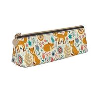 DOFFO Simpatico astuccio con stampa floreale con animali carino astuccio estetico astuccio speciale astuccio piccolo astuccio per matite resistente astuccio con cerniera per donne ufficio lavoro e