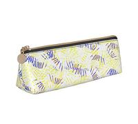 DOFFO Splendido astuccio con stampa blu a bolle carino astuccio estetico astuccio speciale portapenne piccolo astuccio durevole astuccio con cerniera per donne ufficio lavoro e studio, Linea