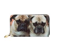 DOFFO Tie Dye Hippies Stampa Portafoglio In Pelle Per Le Donne Borsa Della Moneta Sottile Zip Telefono Cambiamento Della Borsa Frizione Titolare Della, Cane triste, Taglia unica