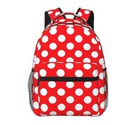 DOFFO Zaino da viaggio stampato a pois carino,Zaino da viaggio per laptop casual leggero Zaini da escursionismo carino per donne uomini, nero, taglia unica, Nero, One Size