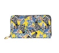 DOFFO Zebra Stampa Portafoglio In Pelle Per Le Donne Della Borsa Della Monete Della Cassa Del Raccoglitore Sottile Zip Del Telef, Zebra, Taglia unica