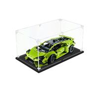 DOFOPO Vetrina antipolvere 3 mm trasparente in acrilico per auto modello 1:18, autosufficiente, per Lego Lamborghini 42161/42138 (30 x 20 x 15 cm)