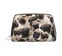 Dog 1 - Trousse da viaggio per trucchi, portatile, da donna, Argento, Taglia unica, Beauty case