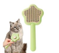 Dog and Cat Shedding Brush, Pet Grooming Brush with -Cleaning Feature, Deshedding Comb, to Remove Loose Hair, Tanglesfor Long and Short Haired Pets, 3.7x7.8x0.9inches