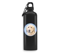 Dog Art Breed Golden Retriever Drawing Bottiglia d'acqua, Bevande Fiaschetta, Bottiglia da viaggio, Bottiglia per sport all'aria aperta
