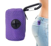 Dog bagHolder - Zippered Mesh Pouch Attachment, Convenient Pet Waste bagCarrier, Compact Storage Dispenser, Handy Portable Cleanup Tool | Doggie Walking Essential for Parks, Camping, Hiking, Outdoor