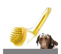 Dog Bath Brush, Cat Bathing Brush, 7.09x2.76x2.95 Inches Gentle Silicone Scrubber with Built-in Soap Dispenser, Soft Massage Shampoo Scrub for Cats Kittens Puppies, Grooming Home, Pool, Travel Use
