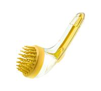 Dog Bath Brush, Cat Bathing Scrubber, Built-In Soap Dispenser, Gentle Massage Bristles, Pet Grooming Tool, Excellent for Puppies, Kittens, Home, Beach, or Travel Use, 7.09x2.76x2.95 Inches