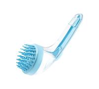 Dog Bath Brush, Cat Grooming Scrubber, Gentle Massage Cleaner with Built-in Soap Dispenser, Ideal for Cats, Kittens, Puppies, Perfect for Home, Beach, Pool Groomers, or Travel Use