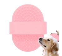 Dog Bath Brush, Cat Shedding Comb, Pet Grooming Tool, Soft Silicone Bristles, Ergonomic Design, Ideal for Bathing, Massaging, and Hair Removal, 4.72 X 3.66 X 1.42 Inches 1 pezzo