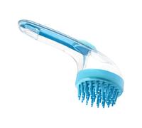 Dog Bath Brush - Dog Cat Grooming Massage Tool With Shampoo Dispenser | Shampoo Dispenser Pet Scrubber Massage Brush | Silicone Bristle Cleaner Comb For Cat Puppy Kitten Small Animal Bathing