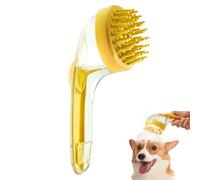 Dog Bath Brush, Dog Shampoo Brush, Long Handle for Shower Daily Cleaning, Pet Bath Massage with Soap Dispenser (B2)