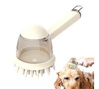 Dog Bath Brush, non slip Dog Shampoo Brush with Soap Dispenser, Compact Ergonomic Pet Cleaning Tool for Bathing, Washing and Massage,7,32 x 2,95 x 3,39 pollici