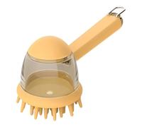 Dog Bath Brush, non Slip Shampoo Brush With Soap Dispenser, 7,32 x 2,95 x 3,39 Inches Comfortable Use, Ergonomic Pet Cleaning Tool for Bathing, Washing & Massage