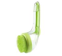 Dog Bath Brush, Pet Massage Brush, Ergonomic Handle with Gentle and Effective Cleaning, Silicone Bristle Scrubber Perfect for Indoor, Outdoor, Bathing, Spa, Cats, Dogs, Horses