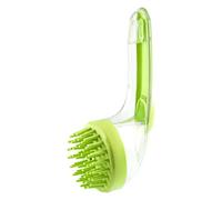 Dog Bath Brush, Pet Massage Brush Shampoo Dispenser, 7.48x2.76x3.74 Inches Silicone Bristle Grooming Tool for Cats, Puppies, Kittens, Small Animals, Shower Accessories