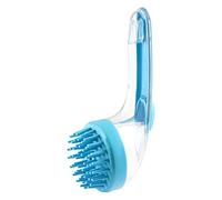 Dog Bath Brush, Pet Massage Brush with Shampoo Dispenser, Reusable Silicone Bristles, Gentle Cat Comb Cleaner, 7.48x2.76x3.74 Inches, Ideal for Small Animals, Kitten, Puppy