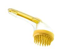 Dog Bath Brush, Pet Massage Brush with Shampoo Dispenser, Reusable Silicone Bristles, Gentle Cat Comb Cleaner, 7.48x2.76x3.74 Inches, Ideal for Small Animals, Kitten, Puppy