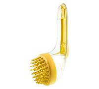 Dog Bath Brush, Pet Massage Grooming Tool with Shampoo Dispenser, 7.48x2.76x3.74 Inches Silicone Bristle Cleaner for Cat, Puppy, Kitten, Small Animal Shower and Bathing Accessories