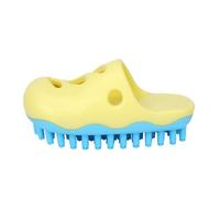 Dog Bath Brush | Pet Shampoo Brush | Dog Grooming Brush, Slipper Shaped Brush, Pet Bathing Massage Brush, Soft Plum Blossom Bristles Bath Supplies for Long and Short Haired Dogs and Cats