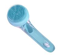 Dog Bath Brush, Shampoo Comb Scrubber for Puppy Shower 3.35x3.35x7.48 inches, Soft Dog Bathing Brush Grooming with Long Handle, Ideal Massage, Polystyrene and PP