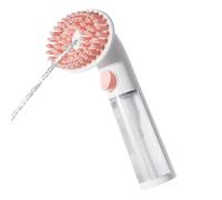 Dog Bath Brush, Silicone Grooming Scrubber, Long-Handle Massage Comb, Soothing Cleaning Tool, Ideal for Long & Short Hair, Pet Supplies for Bathing and Shower Care