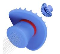 Dog Bath Brush - Silicone Pet Scrubber | Portable Shower Bottle Head