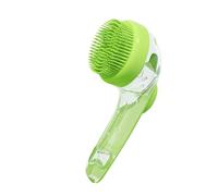 Dog Bath Brush, Soap Dispenser Bath Brush, Soft Silicone Pet, Long Handle Grooming Tool, 7,48 x 3,35 pollici Comfortable Scrubber for Cats, Dogs, and Rabbits Cleaning