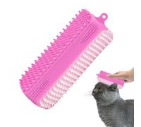 Dog Bath Brush, Soothing Massage Comb, Gentle Triangle Shape, Deep Cleaning Soft Bristlesnsmall Indoor Pets Ideal for Kitten and Small Cat Use, 5.12x1.77x1.77 Inches