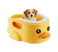 Dog Bath Tub Pet Bathtub | Cute Duck Shape With Handle Anti-Slip Bottom | D | Small Dog Bathing Tub for Showering Grooming Swimming Playing, Bathroom Pet Shop Outdoor Pet Bathtub | Cute Duck Shape with H