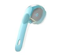 Dog Bathing Brush, Pet Grooming Comb with Soap Dispenser, Cofortable Handle Scrubber, Gentle Massage for Short & Long Hair, Ideal for Dogs, Cats, and Kitten Shower Time