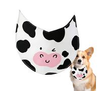Dog Bib - Dog Bandana Scarf, Waterproof Cow Pattern Bandana, Adjustable Drool Towel Handkerchief With Soft Absorbent Fabric For Everyday Wear, Grooming, Photo Shoots, Christmas Easter Halloween Costu