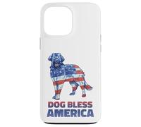 Dog Bless America Independence Day 4 luglio USA Flag Canine Custodia per iPhone 13 Pro Max