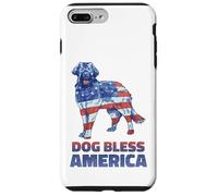 Dog Bless America Independence Day 4 luglio USA Flag Canine Custodia per iPhone 7 Plus/8 Plus