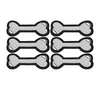 DOG BONE PATTERN COTTON DIY CLOTHING PATCHES IRON PATCHES 6PCS GIFT WOMEN KIDS FASHION HOME