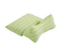 Dog Bone Pillow, Neck Support Cushion, Buckwheat Husk Pillow, Ergonomic Cervical Supports for Sleeping, Bed, Car, Couch, Offices, Home, Airplane, Khaki Lavender and Light Green