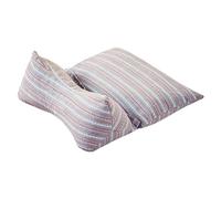 Dog Bone Pillow, Neck Support Cushion, Buckwheat Husk Pillow, Ergonomic Cervical Supports for Sleeping, Bed, Car, Couch, Offices, Home, Airplane, Khaki Lavender and Light Green