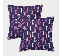 Dog Bones-Pet Pattern Design Federe Cuscini Per Divano Decorativa Art Fodere Per Cuscini Set 2 Pezzi Moderna Sedia Camera Da Letto 45x45cm